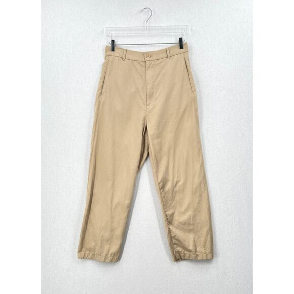 COS Straight Leg Twill Chino pants Men 30R Light Tan Elastic Pockets Lightweight - Picture 1 of 13